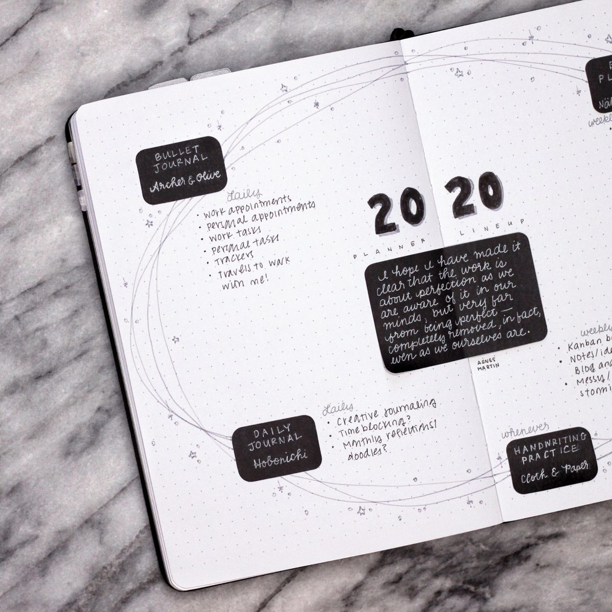 2020 Planner Lineup